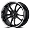 Asanti ABL-23 Sigma Gloss Black with Chrome Lip (ABL23-20901515BK)-1