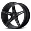 Asanti ABL-22 Alpha 5 Gloss Black Milled (ABL22-20851238BK)-1