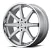 Asanti ABL-32 Kaiser 24x10 6x139.7 30 ET 100.5 CB Brushed Silver with Chrome Lip (ABL32-24062430)-1