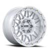 KMC Attack 17x8.5 6x139.7 25 ET 106.1 CB Gloss Silver (KM555SD17856825)-1