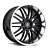 Beyern Mesh 17x8 5x120 40 ET 72.56 CB Gloss Black W/Mirror Cut Lip (1780BYM405120B72)-1