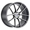 Beyern Ritz 17x8 5x120 15 ET 72.56 CB Gloss Gunmetal W/Brushed Face (1780BFT155120G72)-1