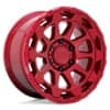 Black Rhino Rotor 18x9 6x120 12 ET 67.1 CB Candy Red (1890RTR126120R67)-1