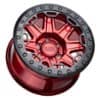 Black Rhino Rift Beadlock Candy Red/Black Ring/Black Bolts-2