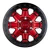 Black Rhino Rift Beadlock Candy Red/Black Ring/Black Bolts-3