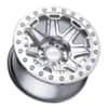 Black Rhino Rift Beadlock Silver W/Mirror Face And Stainless Bolts-2
