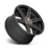 Niche Carina M236 Matte Black with Machined Face and Double Dark Tint-2