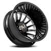 Cali Off-Road Summit Dually 9110D Rear Gloss Black Milled Spokes-2