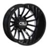 Cali Off-Road Summit Dually 9110D Rear 22x8.25 8x210 -232 ET 154.2 CB Gloss Black Milled Spokes (9110D-22879BMR232)-1