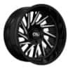 Cali Off-Road Purge 9114 Gloss Black with Milled Spokes (9114-2173BM)-1