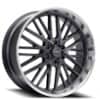 Corsart Kingpin 6 24x9 6x135 24 ET 87.1 CB Matte Gunmetal with Diamond Cut Lip (R505249089600)-1