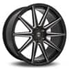 Curva C49 20x10.5 5x114.3 35 ET 73.1 CB Black with Milled Windows (C49-201051143573BMW)-1