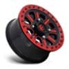 Fuel UTV Hardline BL D911 Gloss Black w/ Candy Red-2