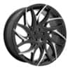 Dub G.O.A.T (S259) 24x10 6x135 30 ET 87.1 CB Gloss Black with Machined Spokes (S259240089+30)-1