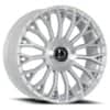 Dolce Roma 24x9 6x135 / 6x139.7 15 ET 87.1 CB Gloss Silver/Brushed Face (ROMA249036GSBF15)-1