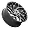 Dub G.O.A.T. (S260) Brushed Face with Gloss Black Dark Tint Spokes-2