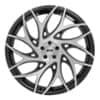 Dub G.O.A.T. (S260) Brushed Face with Gloss Black Dark Tint Spokes-3