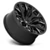 Fuel D803 Flame 6 Gloss Black Milled-2