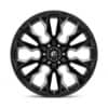 Fuel D803 Flame 6 Gloss Black Milled-3