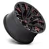 Fuel Flame 8 D823 Gloss Black Milled With Candy Red-2