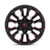 Fuel Flame 8 D823 Gloss Black Milled With Candy Red-3