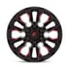 Fuel D823 Flame 6 Gloss Black Milled w/Candy Red-3