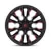 Fuel D823 Flame 6 Gloss Black Milled w/Candy Red-3