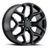 Factory Reproductions FR 59 Chevy Snowflake 20x9 6x139.7 27 ET 78.1 CB Gloss Black (59090276502)-1