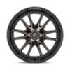 Fuel Clash 6 D762 Matte Black Dark Tint-4