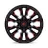 Fuel D823 Flame 6 Gloss Black Milled w/Candy Red-3