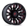 Fuel Flame 6 D823 Gloss Black Milled w/Candy Red-3