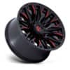 Fuel Flame 6 D823 Gloss Black Milled w/Candy Red-2
