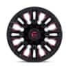 Fuel Flame 6 D823 Gloss Black Milled w/Candy Red-3