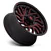 Fuel D808 Hurricane Gloss Black Milled Red Tint-2