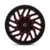 Fuel D808 Hurricane Gloss Black Milled Red Tint-3