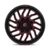 Fuel D808 Hurricane Gloss Black Milled Red Tint-3