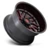 Fuel D808 Hurricane Gloss Black Milled Red Tint-2