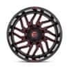 Fuel D808 Hurricane Gloss Black Milled Red Tint-3