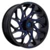 Fuel UTV D778 Runner Gloss Black Milled Candy Blue (D7781870A644)-1