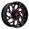 Fuel UTV D779 Runner Gloss Black Milled Candy Red (D7791870A644)-1