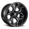 Fuel Avenger D606 22x12 6x135/6x139.7 -44 ET 106.1 CB Gloss Black & Milled (D60622209847)-1