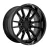 Fuel Clash 6 D760 17x9 6x120 1 ET 67.1 CB Gloss Black (D76017909450)-1