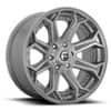 Fuel D705 Siege 20x9 8x180 20 ET 124.3 CB Brushed Gunmetal Tinted Clear (D70520901857)-1