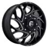 Fuel D741 Runner Dually Front 20x8.25 8x210 105 ET 154.3 CB Black Milled (D741208293)-1
