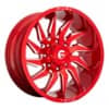 Fuel D745 Saber 22x10 6x135 -18 ET 87.1 CB Candy Red Milled (D74522008947)-1