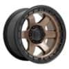 Fuel D751 Block 18x9 6x139.7 -12 ET 106.1 CB Matte Bronze w/Black Ring (D75118908445)-1