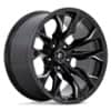 Fuel D803 Flame 5 22x12 5x139.7 -44 ET 78.1 CB Gloss Black Milled (D8032220B447)-1