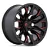 Fuel D823 Flame 6 Gloss Black Milled w/Candy Red (D82320908950)-1