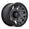 Fuel D825 Traction 17x9 6x139.7 1 ET 106.1 CB Matte Gunmetal w/Black Ring (D82517908450)-1