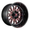 Fuel Stroke D612 18x9 5x114.3/5x127 1 ET 78.1 CB Gloss Black with Candy Red (D61218902650)-1